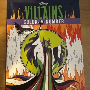 Disney Villains Color by Number Book